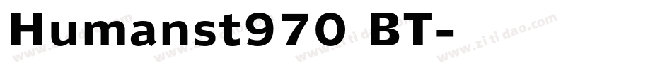 Humanst970 BT字体转换